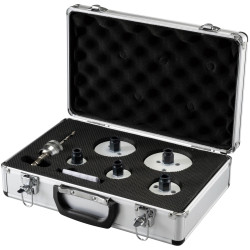 Makita E-15805 Hole Saw set 7pc sizes 32-83mm HSS-G HSS-Co Drills