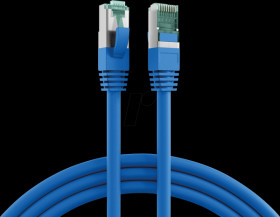 MK6001.1BL RJ45 Patch Cord Cat.6a S/FTP LSZH blue 1m