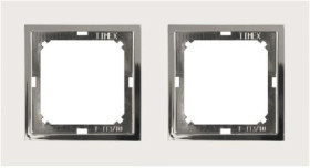 MAGIC Ramka podwójna biały/chrom Ra-2 M