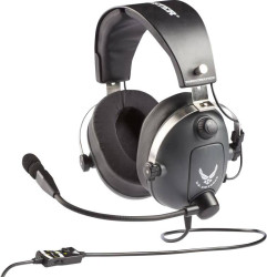 Thrustmaster ThrustMaster T.Flight - U.S. Air Force Edition Słuchawki wokółuszne przewód stereo szary, metaliczny regula