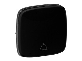 VALENA ALLURE Klawisz czarny przycisku przewyłącznikanego no/nc z symbolem dzwonka 755018 LEGRAND