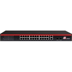 SWITCH POE GETFORT 24FE+2GE+2SFP 250W