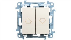 Simon 10 Przycisk Żaluzjowy Kremowy Czp1.01/41