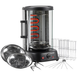 Baridi DH216 Vertical 360&#xB0; Rotisserie Smokeless Grill 21L Capacity