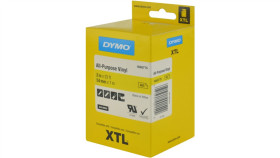 Taśma Winylowa Trwała Do Drukarek Xtl 54Mm X 7M Czarna Na Żółtym 1868775