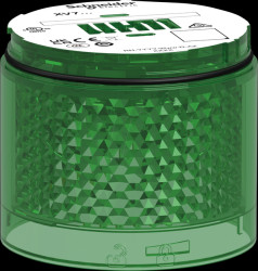 XVB7C63 Light element, modular, 70 mm, green, 24 V ACDC, strobe light, 2