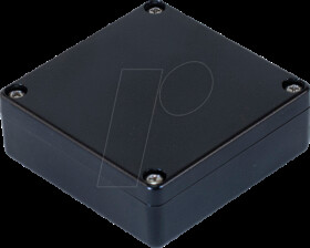 1551WTBK Waterproof miniature case, 60 x 60 x 22 mm, black