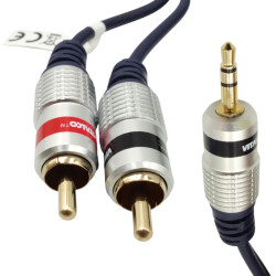 Kabel Jack 3,5 - 2xRCA 2m Stereo VITALCO JKD10 Digital