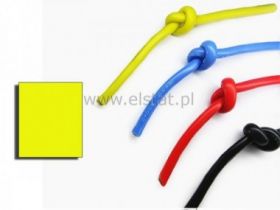 Kabel silikonowy - żółty; cynowana miedź 0,15mm2