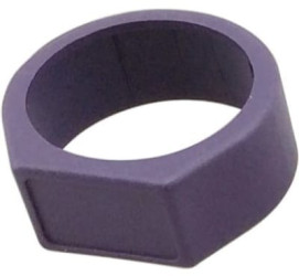 Marker ring, with labeling field, purple for XLR connector, XCR-7