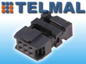 Złącze IDC6 KANDA 6pin na taśmę gniazdo 2,54mm