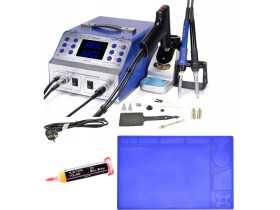 Stacja lutownicza WEP 948D-II 3w1- Rozlutownica +Mata 33x21cm Flux 223