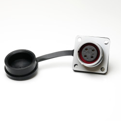 Złącze wielostykowe przemysłowe 4-pinowe M16 Montaż na kołnierzu Gniazdo RS PRO