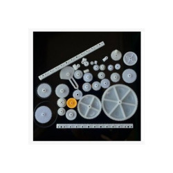 Zestaw kół zębatych 34szt plast. (trybiki)