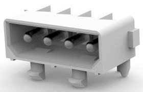 Listwa stykowa PCB 4-pinowe Commercial MATE-N-LOK raster: 5.08 mm Kąt prosty 1-rzędowe TE Connectivity Otwór przelotowy