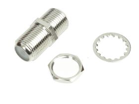 Adapter gniazdo F --> gniazdo typu F beczka HQ (2 szt)