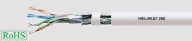 Przewód do sieci komputerowych HELUKAT 200 SF/UTP kat.5e 4x2xAWG24/1 PVC + FRNC Dca 81609 /bębnowy/