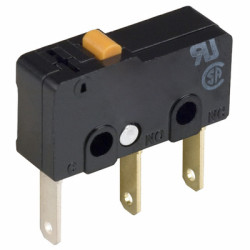 Subminiature snap-action switch, On-On, solder connection, pin plunger, 1.47 N, 5 A/125 VAC, 3 A/250 VAC, IP40, SS-5