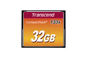 Karta pamięci flash CompactFlash, 32 GB, Transcend MLC -25 → +85°C