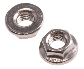 Nakrętka sześciokątna z kołnierzem M5 Kołnierz nieząbkowany Stal nierdzewna A2 304