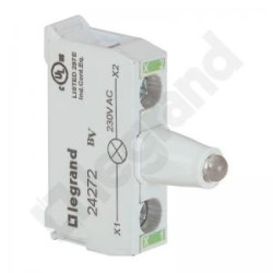 Korpus z główką z podświetleniem do puszki, zielona 230V zaciski śrubowe Osmoz 024272