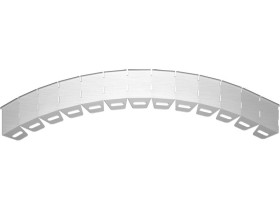 Przegroda kolanka PGK50/1 grubość blachy 1,0mm 190192 BAKS