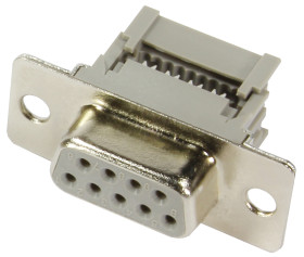 Złącze D-Sub 25-pinowe Żeński Proste Montaż na kablu raster 2.77mm