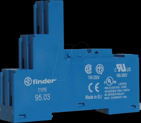 95.03 Relay base - FIN 40.31, blue