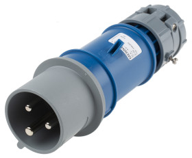 Złącze przemysłowe - zasilające 32A Wtyczka 230 V 3P Męski MENNEKES Niebieski Montaż na kablu IP44