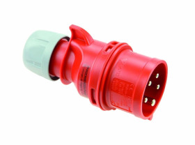 Wtyczka przenośna (zwrotnica faz) 32A 5P 400V czerwona IP44 TURBO SHARK 7025-6