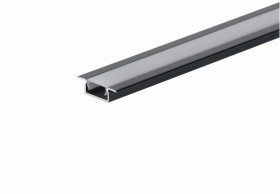 Profil led Basic Plus 1m czarny z osłoną mleczną MLF