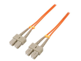 QOLTEC-54011 Patch cord światłowodowy OM2 SC/UPC,z obu stron 2m LSZH
