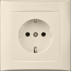265024 Steckdose Vollplatte Joy reinweiß