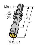 Czujnik indukcyjny Turck BI1,5-EG08-LU-H1341, 15 - 30 V, IP67, 1 szt.
