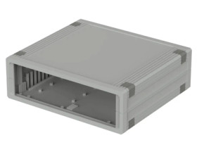 ABS enclosure kit, (L x W x H) 224.2 x 198.9 x 72.4 mm, light gray (RAL 7035), IP40, 55520000.MT4
