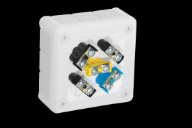 Puszka natynkowa z zaciskami 12 wlotów VIPLAST VP-41 BIAŁA IP55 98x98x42mm 041-51