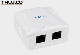 Gniazdo 2xRJ45 kat. 5e (543x2) Talvico