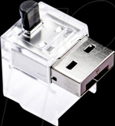 NC03P1BN Kabel Schloss, RJ45, 12 Stück, braun