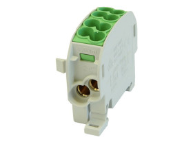 Blok rozdzielczy odgałęźny 1-biegunowy 80110 TH35 zielony SCB 25-Cu SIMBLOCK 81503005 SIMET