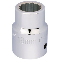 Draper Expert 16690 3/4&quot; Sq. Dr. 12 Point Socket (19mm)