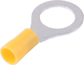 Końcówka kablowa izolowana oczkowa Cu M12 100szt żółta OKY12