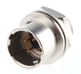 Złącze wielostykowe przemysłowe 4-pinowe Miniaturowe, panelowe Gniazdo Hirose