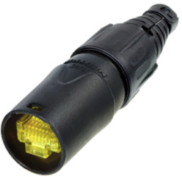 Plug housing, black, for RJ45 connector, NE8MX-B