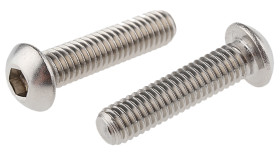 Śruba imbusowa M6 długość 25mm Gniazdo sześciokątne wypukłe Stal nierdzewna RS PRO