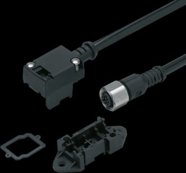 Flat cable tap, 1 m, 2 x 0.75 mm², PVC, M12 for AS-Interface, E79998