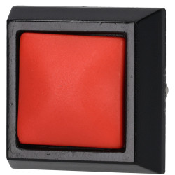 R-TECH 524641 Momentary Pushbutton Switch, SPST, 12mm Cutout, IP67, Red