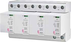 Ogranicznik przepięć typ T1+T2 (B+C) ETITEC SM T12 300/25 3+1 kombinowany (warystor+iskiernik) Iimp=25kA TT 002440562