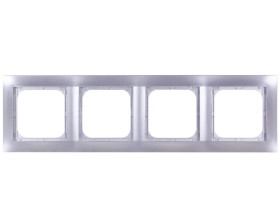 IMPRESJA Ramka poczwórna srebrna R-4Y/18