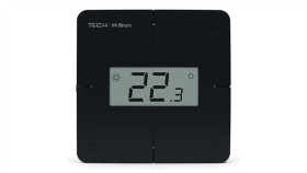 Tech R-X - Regulator Pokojowy Do Listwy L-X I L-12 Przewodowy Kolor Czarny