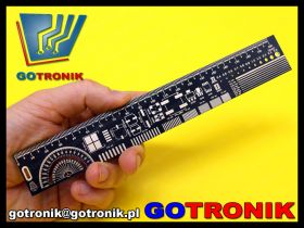 Linijka 20cm PCB czarna